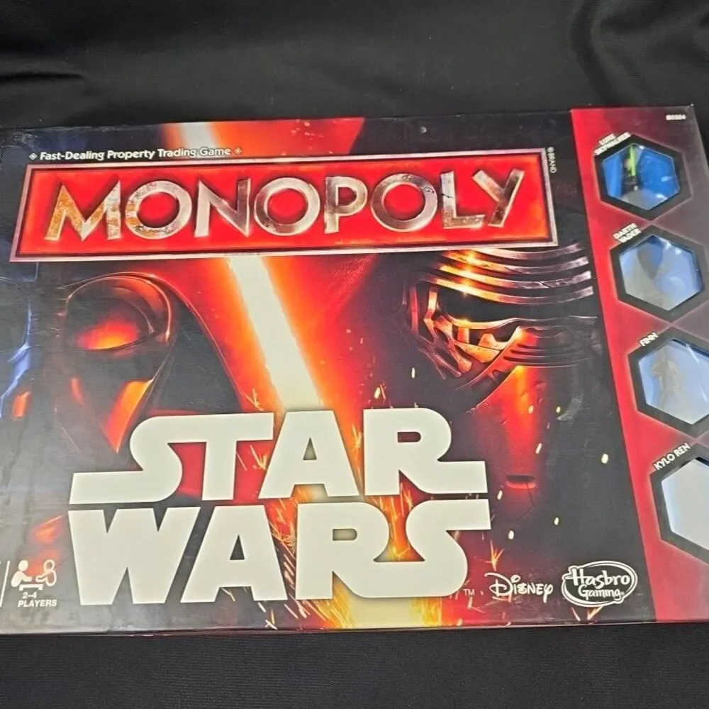 Monopoly: Star Wars The Force Awakens Hasbro Disney 2015 New Pieces Sealed